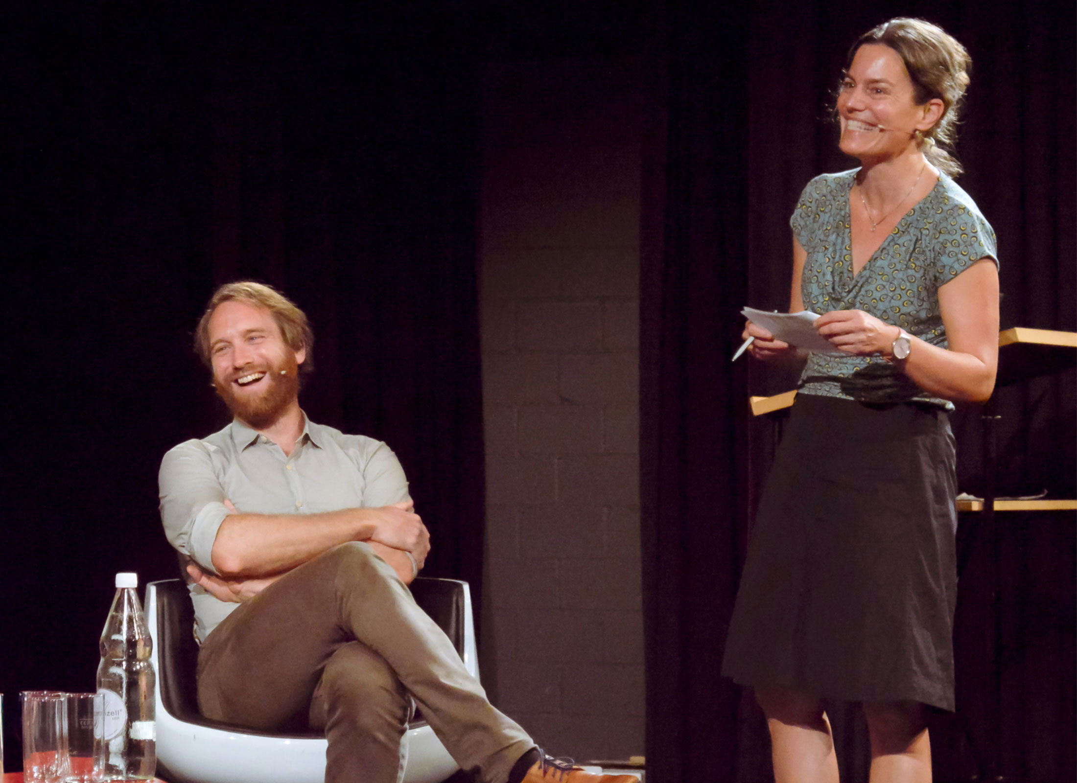 Podiumsdiskussion mit Christine Müller als Moderatorin