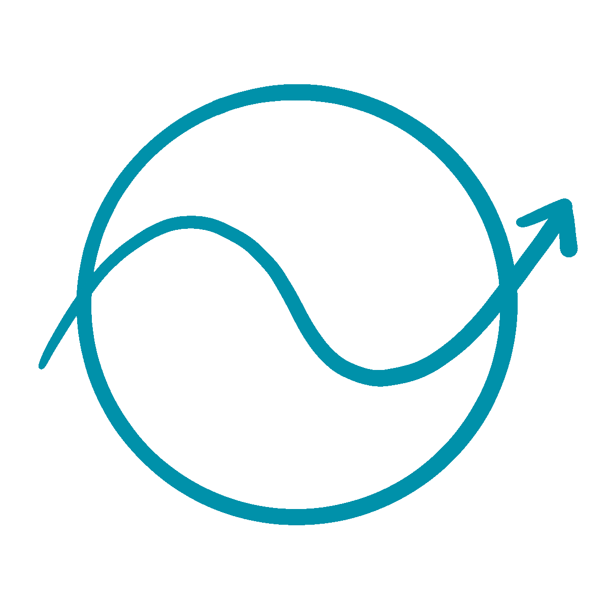 Icon für Prozesse begleiten